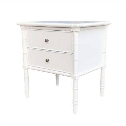 Erickson 2-drawer White Bedside