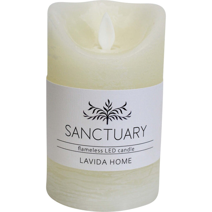 Flameless LED Candle Large Ivory