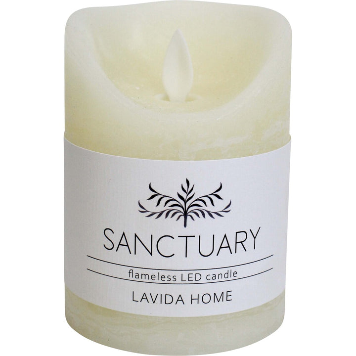 Flameless LED Candle Small Ivory