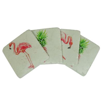 Flamingo Coasters Set 4