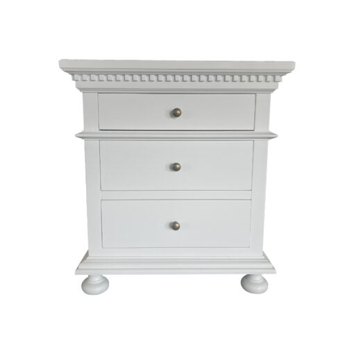 Frances White Bedside Table