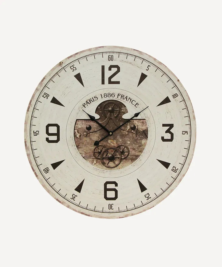 French Industrial Wall Clock