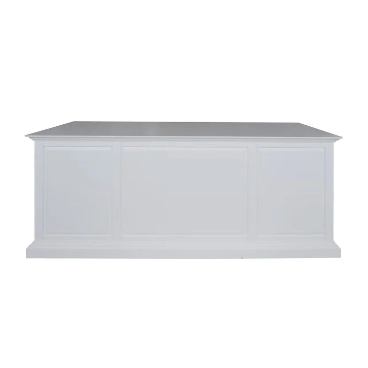 French Panel Desk White