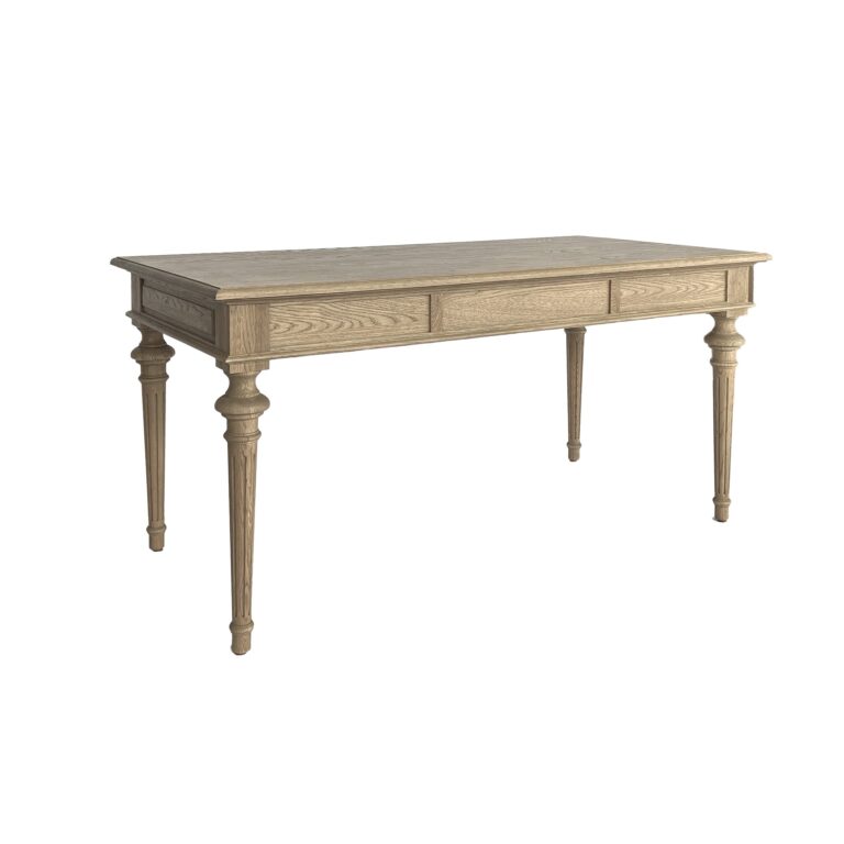 French Provincial Desk - Weathered Oak