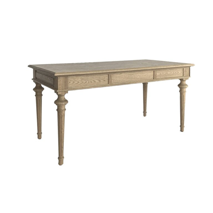 French Provincial Desk - Weathered Oak