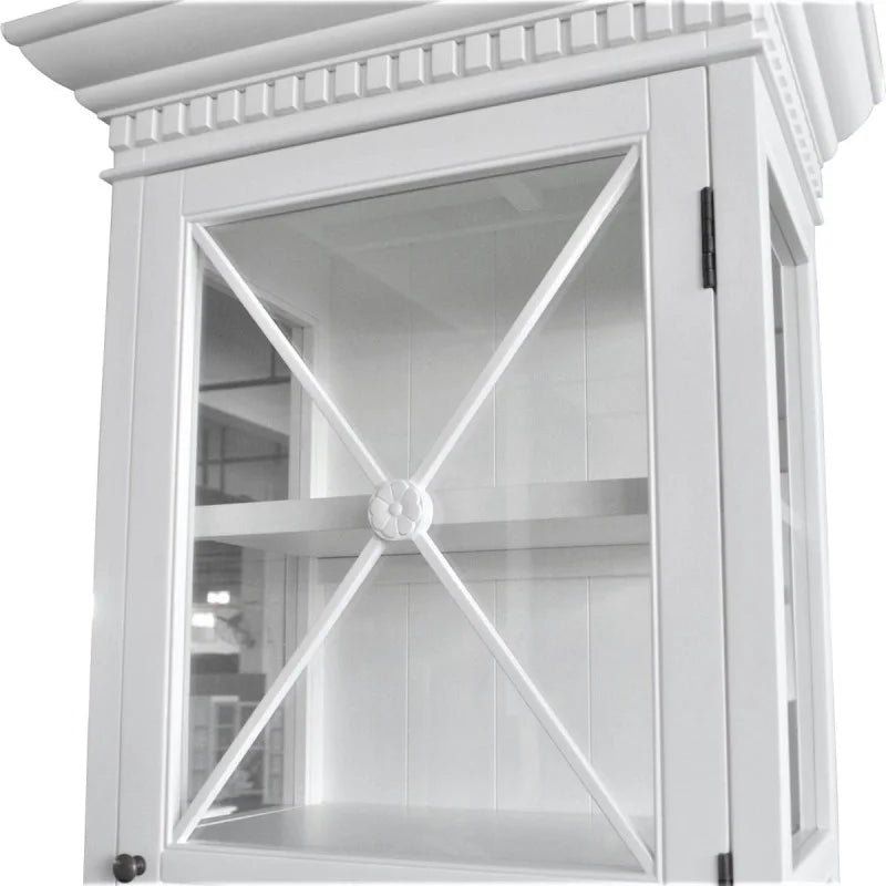 French Single Door Cabinet - White