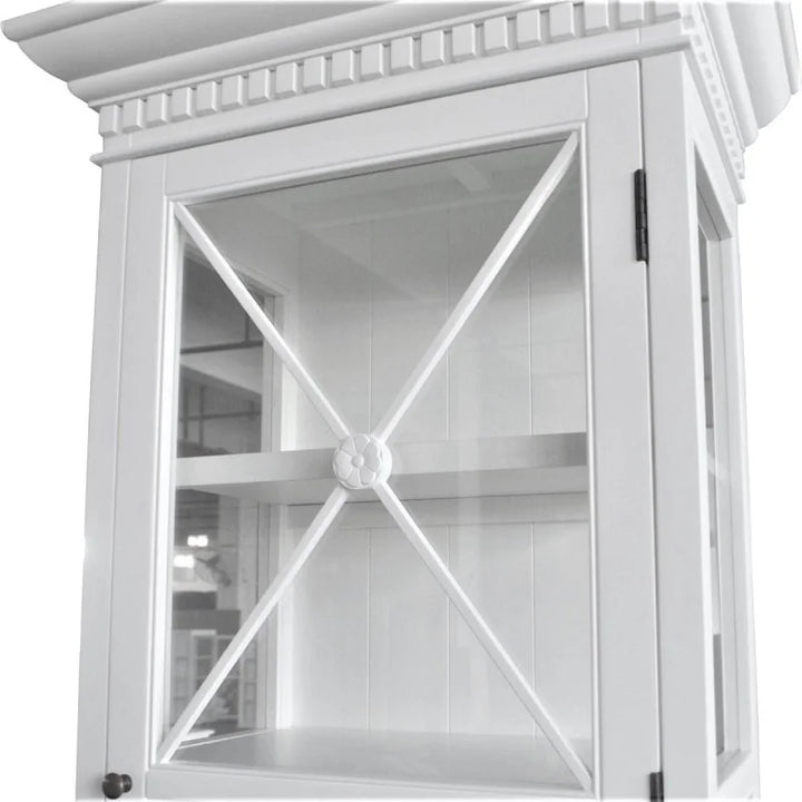 French Single Door Cabinet - White