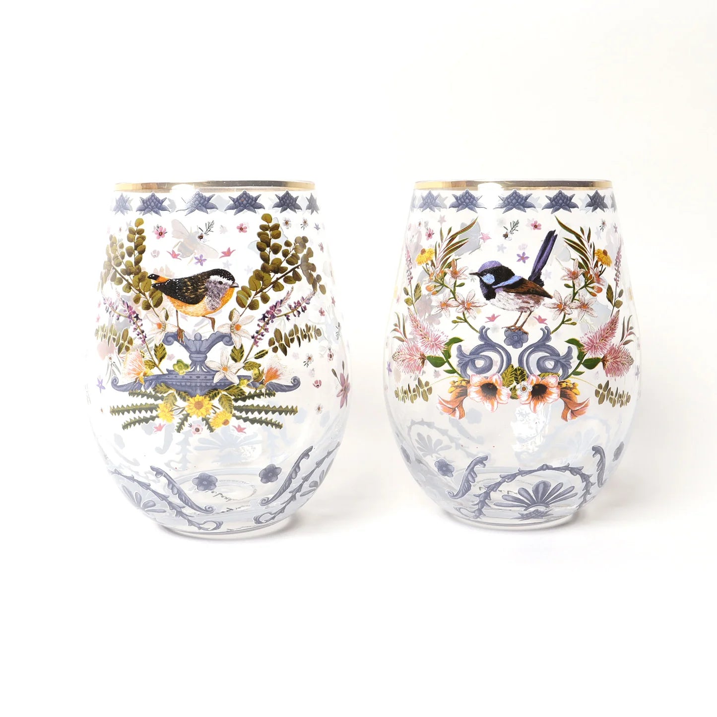 Glass Tumbler - Set of 2 - Enchanted Garden