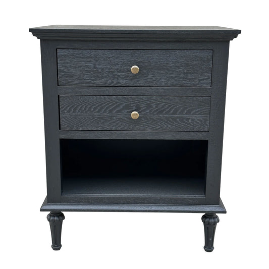 Emmerson - Two Drawer - Black Oak