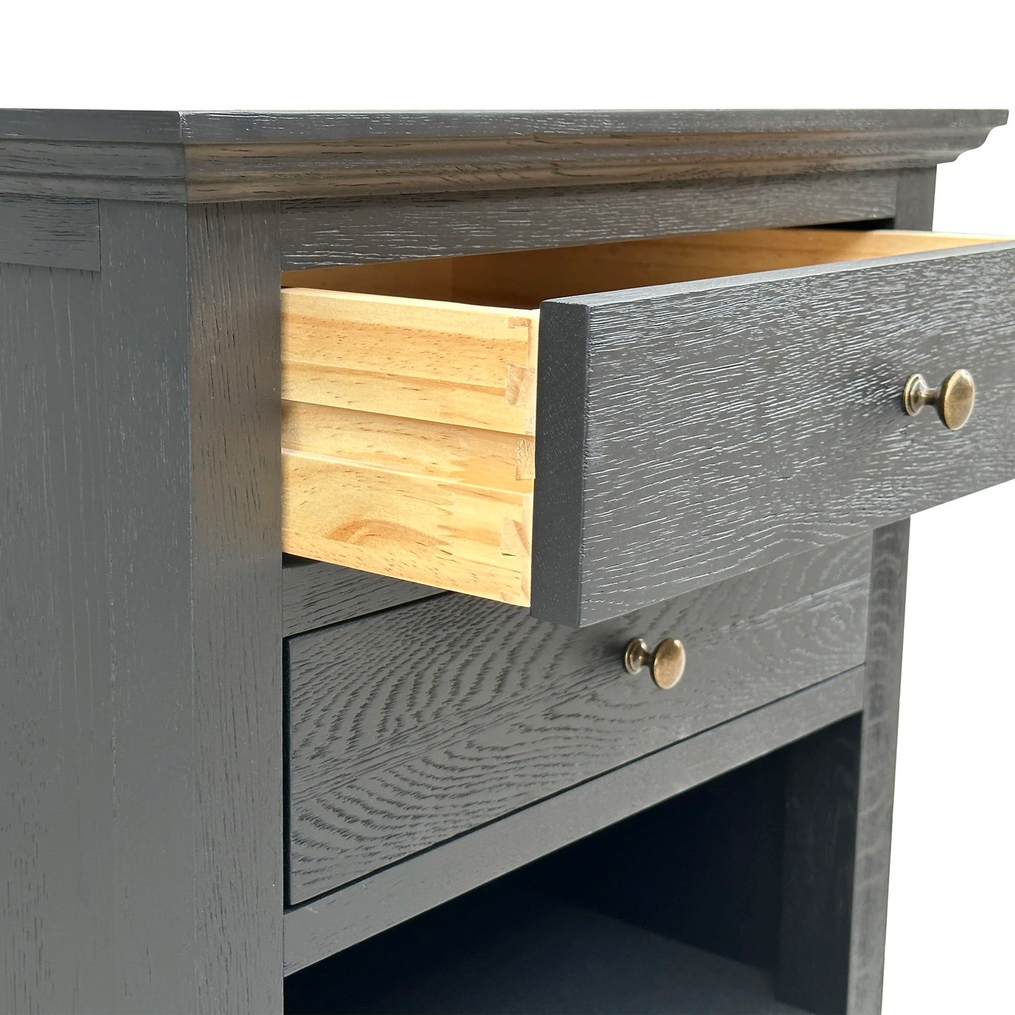 Emmerson - Two Drawer - Black Oak