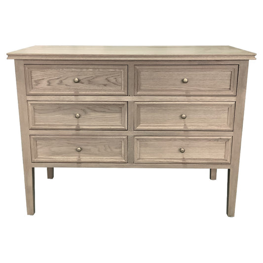 Cleveland 6 Drawer Chest - Weathered Oak