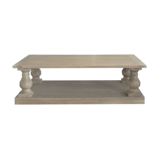 Balustrade Weathered Oak Coffee Table