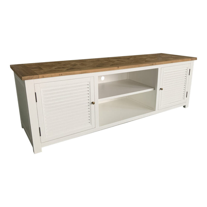 Charlie TV Unit Recycled Timber Top - 165cm