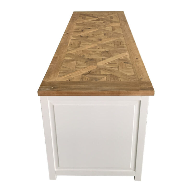 Charlie TV Unit Recycled Timber Top - 165cm