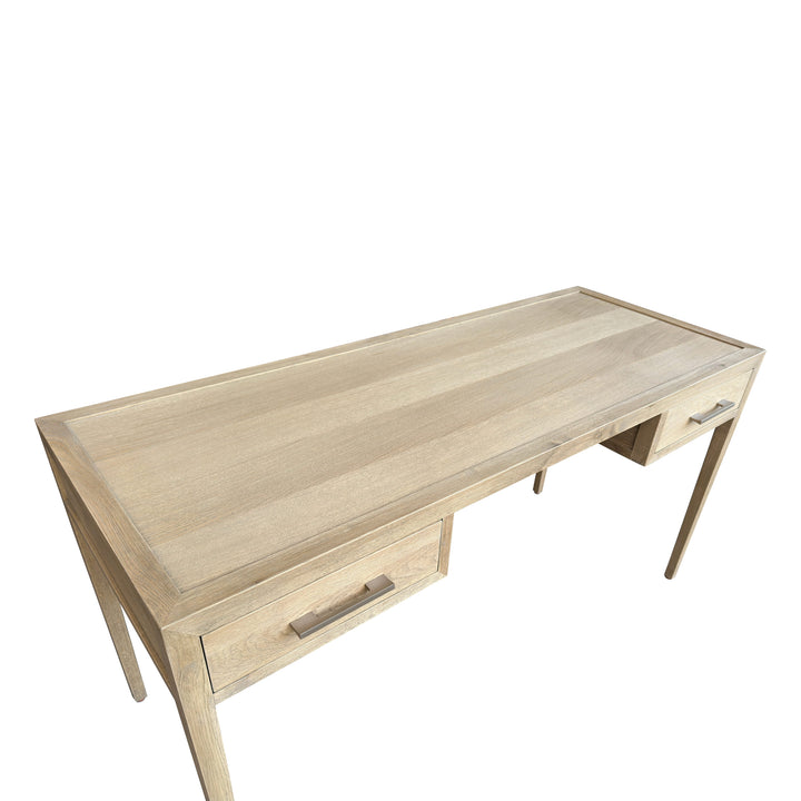 French Contemporary Desk Weathered Oak