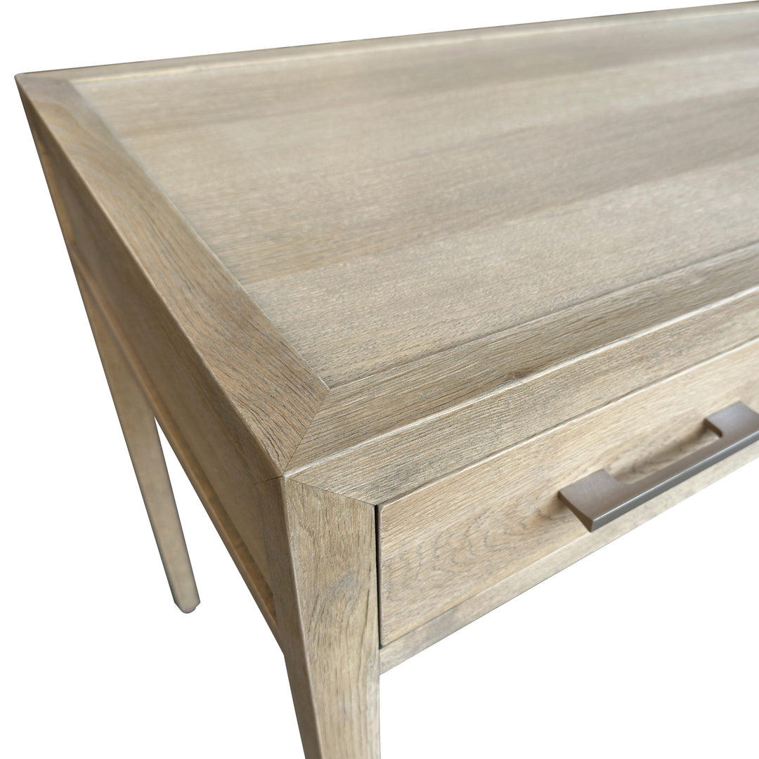 French Contemporary Desk Weathered Oak