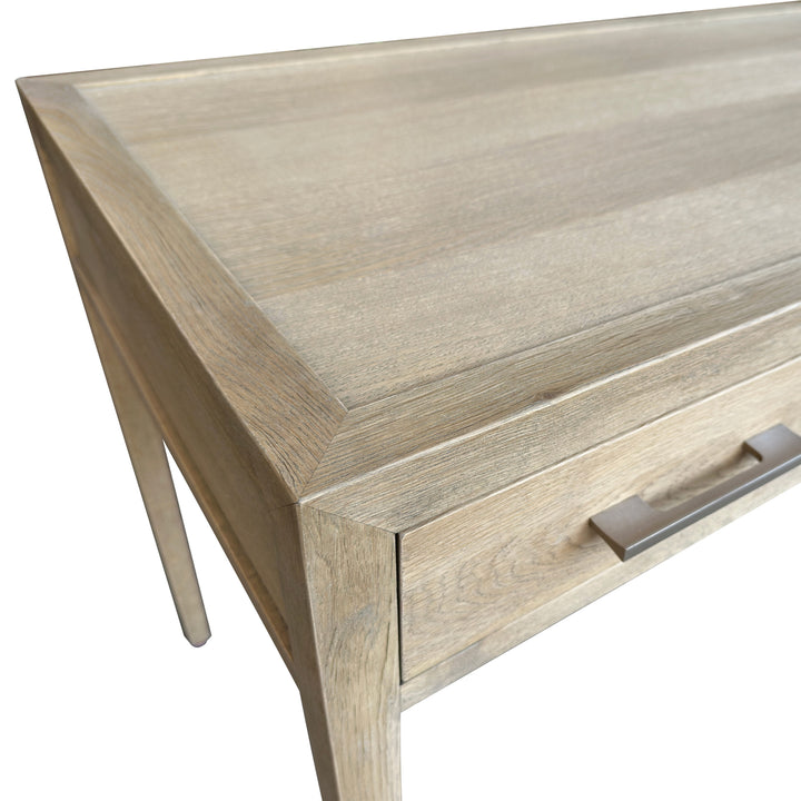 French Contemporary Desk Weathered Oak