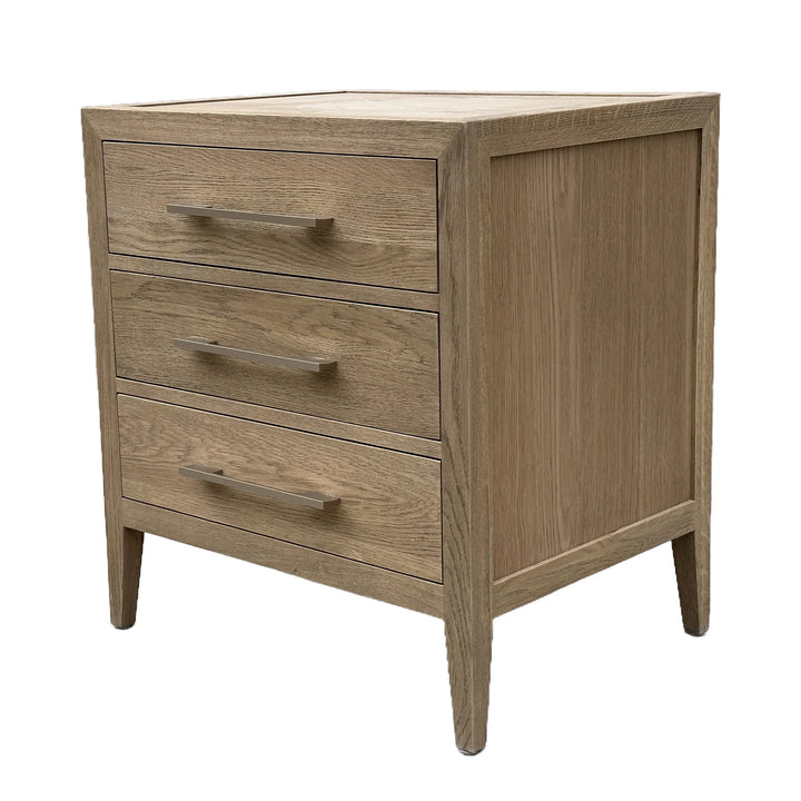 French Contemporary Oak Bedside Table