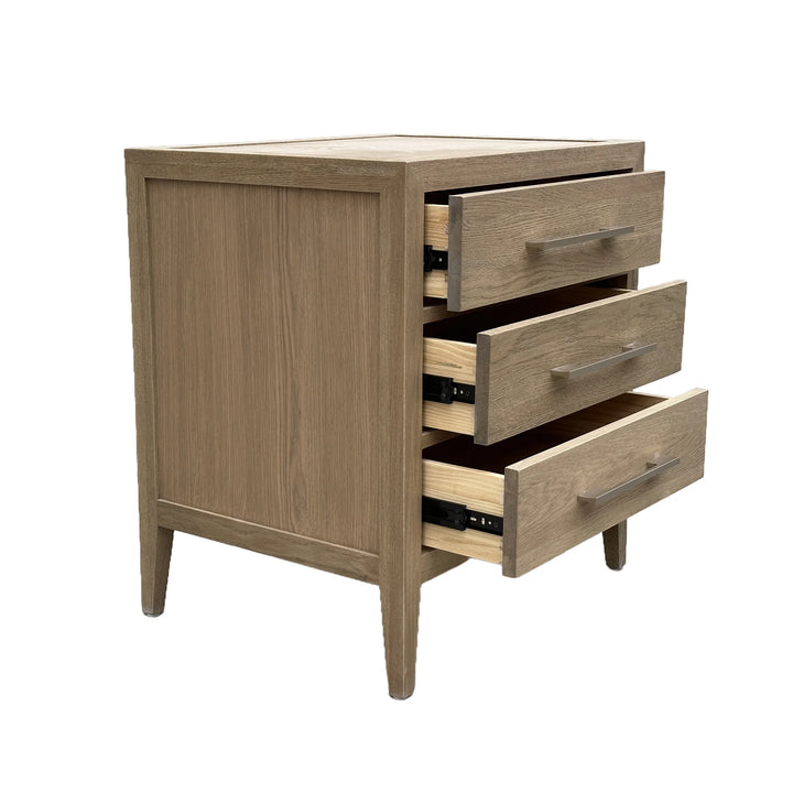 French Contemporary Oak Bedside Table