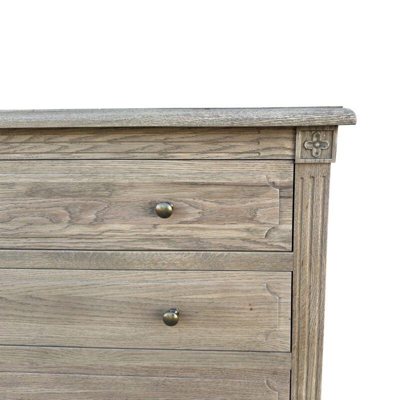 Flinders Weathered Oak Chest - Round Knobs