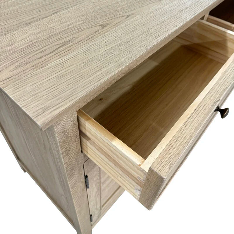 Hampton Louvre Sideboard - Weathered Oak