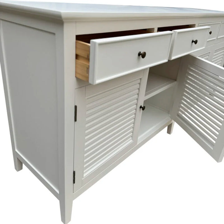 Hampton Louvre Sideboard - White