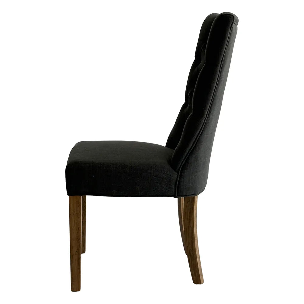 Hamptons Buttoned Dining Chair - Various Colours Available