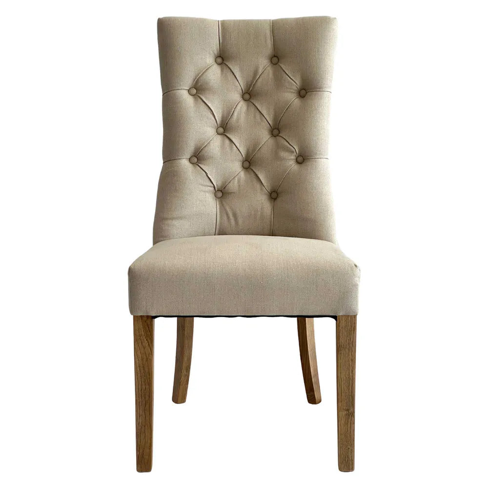 Hamptons Buttoned Dining Chair - Various Colours Available