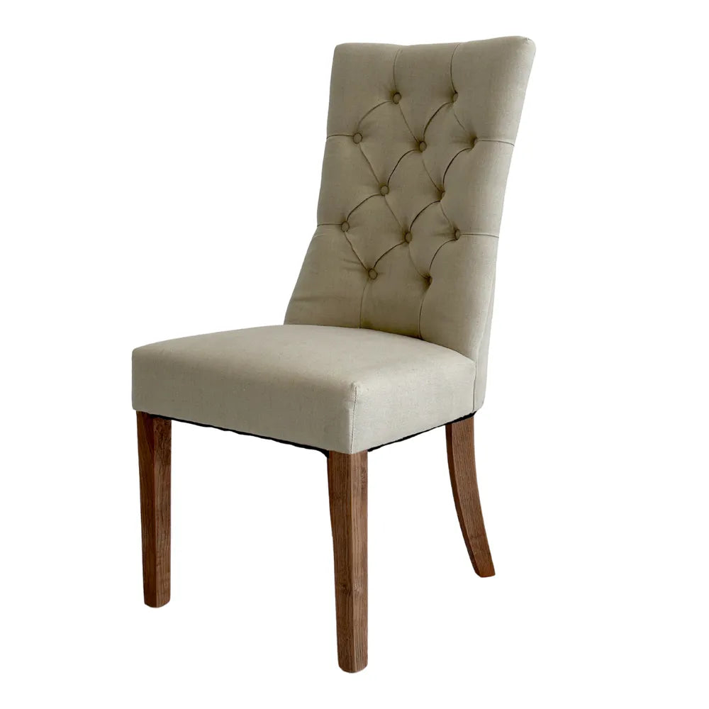 Hamptons Buttoned Dining Chair - Various Colours Available