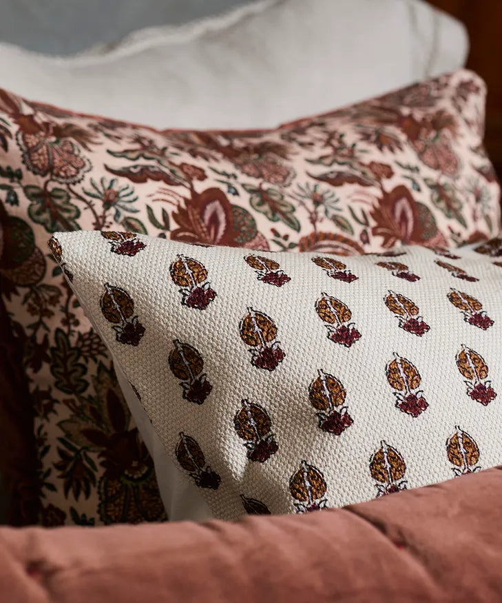 Harlequin Flower Print Cushion