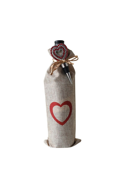 Heart Bottle Stop & Gift Bag