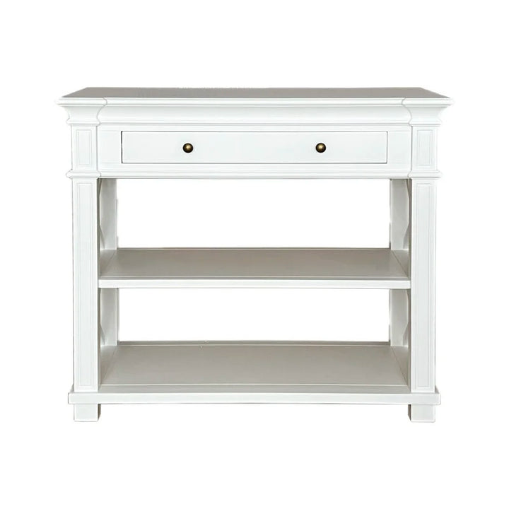 Heston White Console - Small - single draw