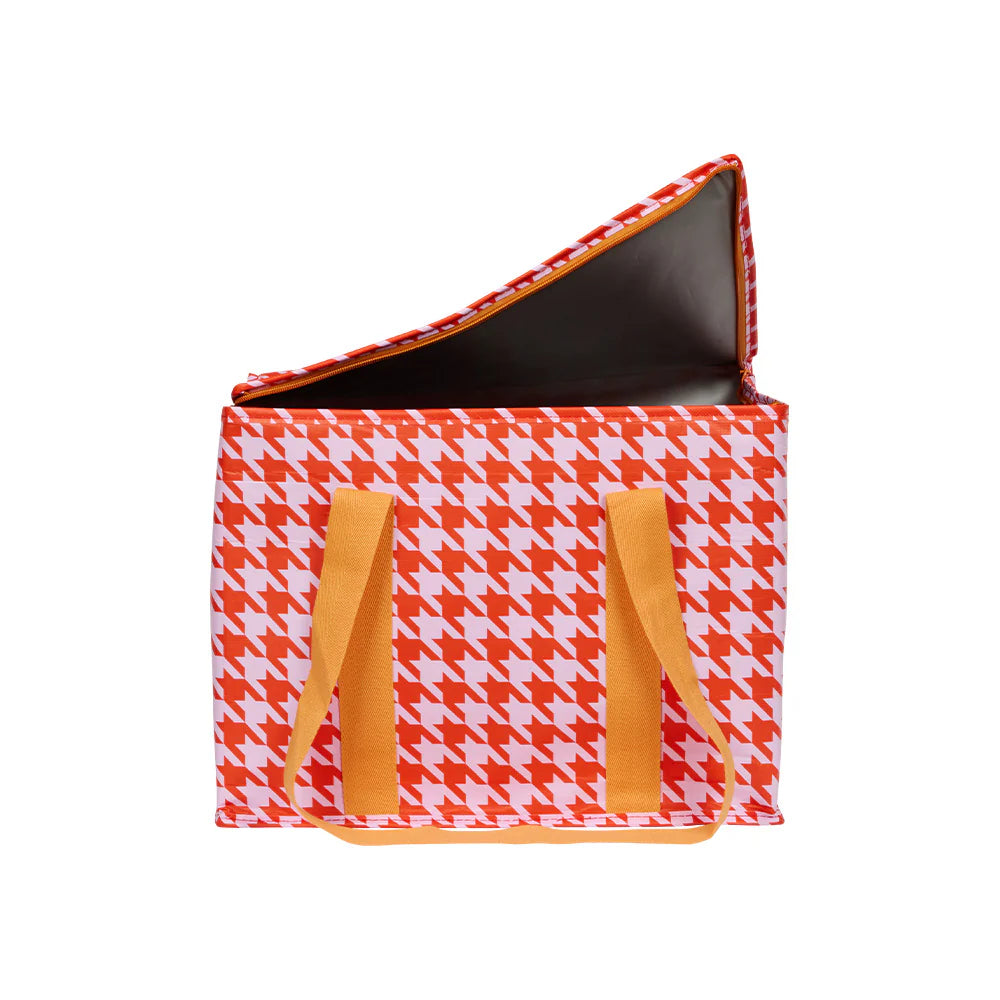 Houndstooth Picnic Tote