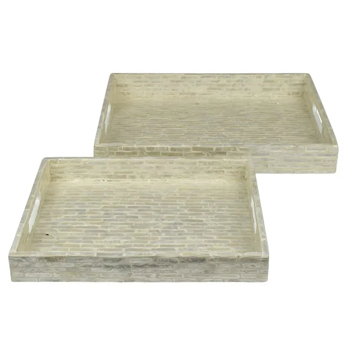 Ivory inlay tray small