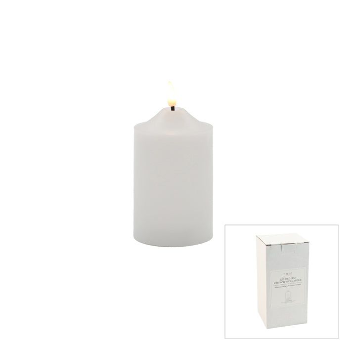 Acrylic LED Church Candle flickering battery operate