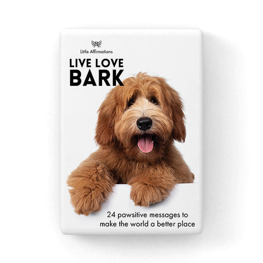 Live Love Bark 24 affirmation cards + Stand