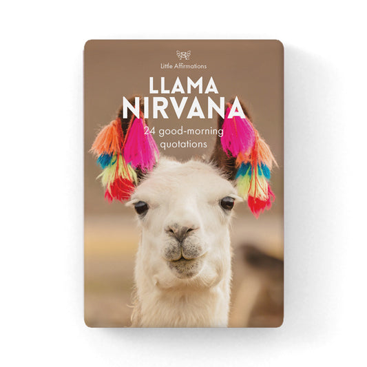 Llama Nirvana 24 affirmation cards + Stand