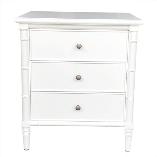 Erickson 3-Drawer Side Table - White