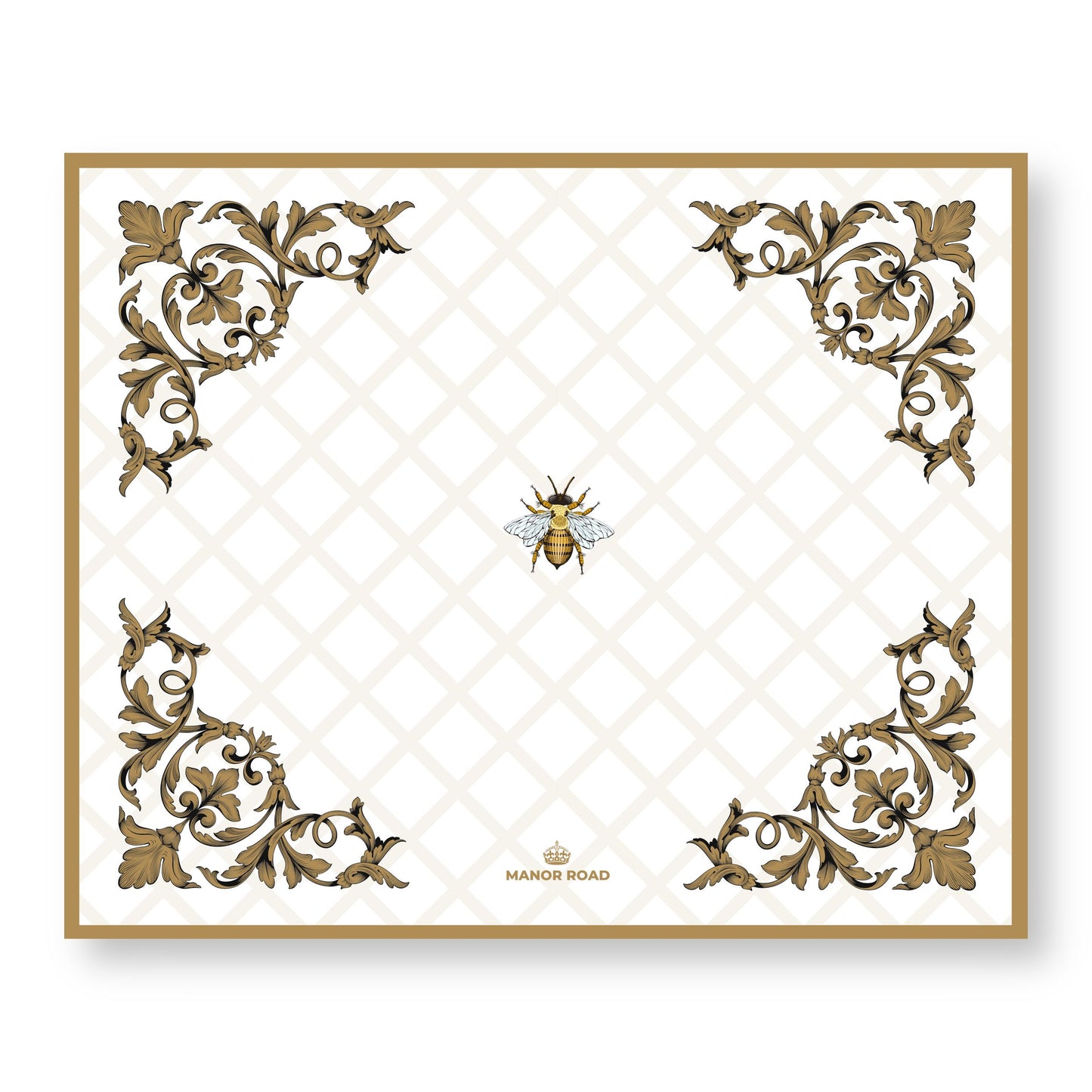 Ornamental Bee Paper Placemat Pad