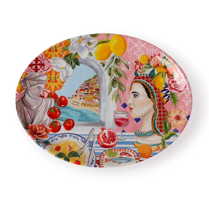 Oval Dish - Italian Summer