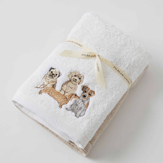 Pawfect Hand Towel Set of 2 (1 Plain)