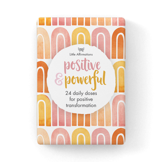 Positive & Powerful 24 affirmation cards + Stand