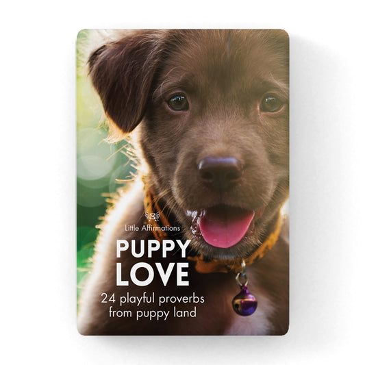 Puppy Love 24 Affirmation Cards + stand