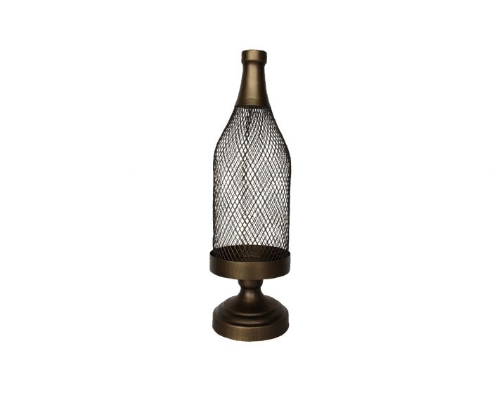 Antique look Mesh Candle Holder bronze