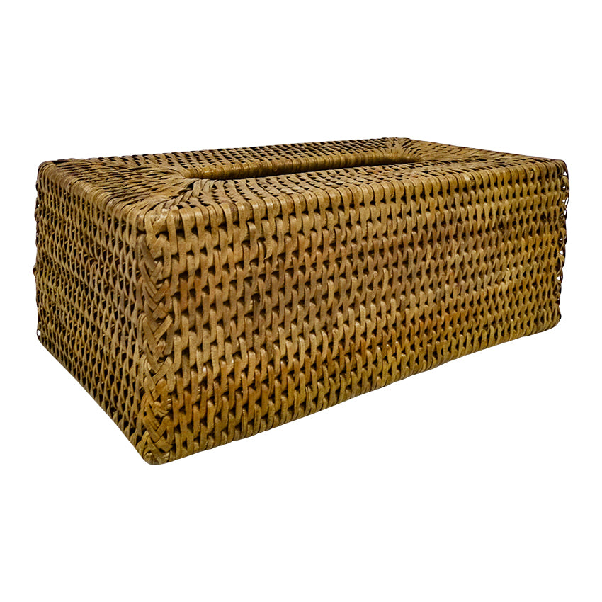 Rattan Tissue Box Cover