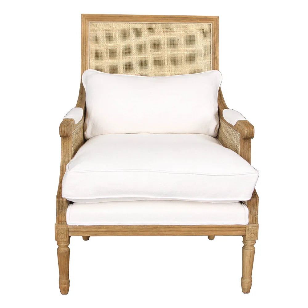 Rattan Armchair White