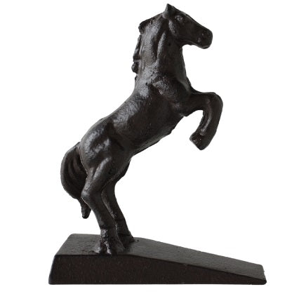 Rearing Horse Rustic Metal Door Stop