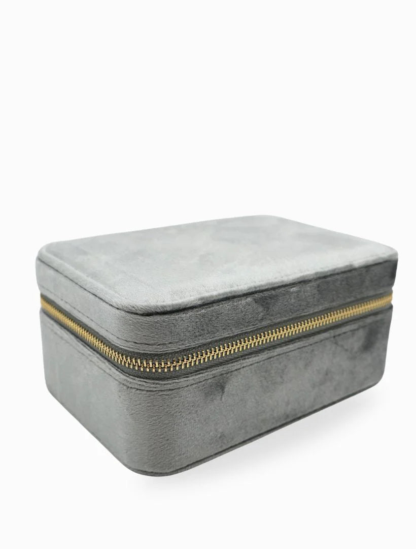 Rectangle Jewellery Case - Silver