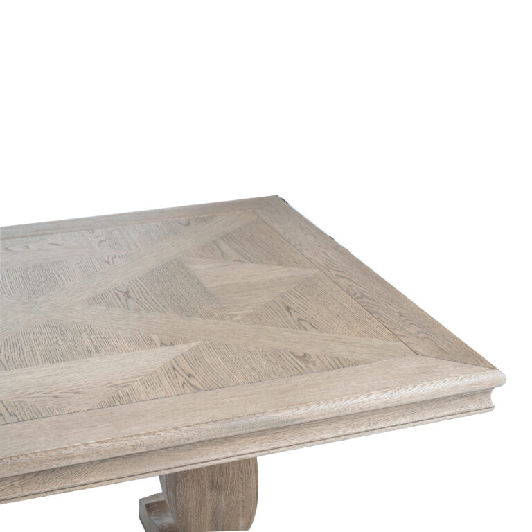 Salon Dining Table Parquetry Weathered Oak 240cm