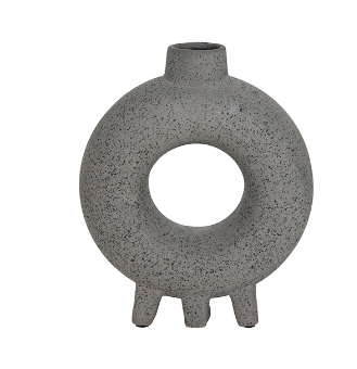 Stone Circle Vase - Grey Large